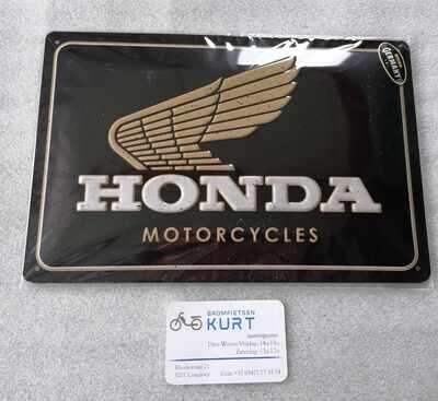 Metalen bordje Honda (30x20cm)