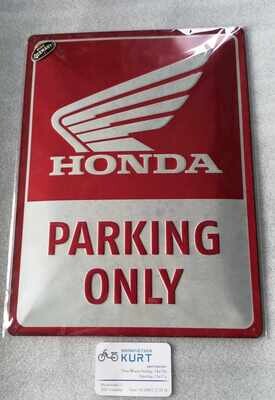 Metalen bord Honda parking only 40cmx30cm