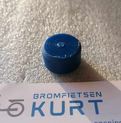 Afdekplaatje stuur eind (blauw)