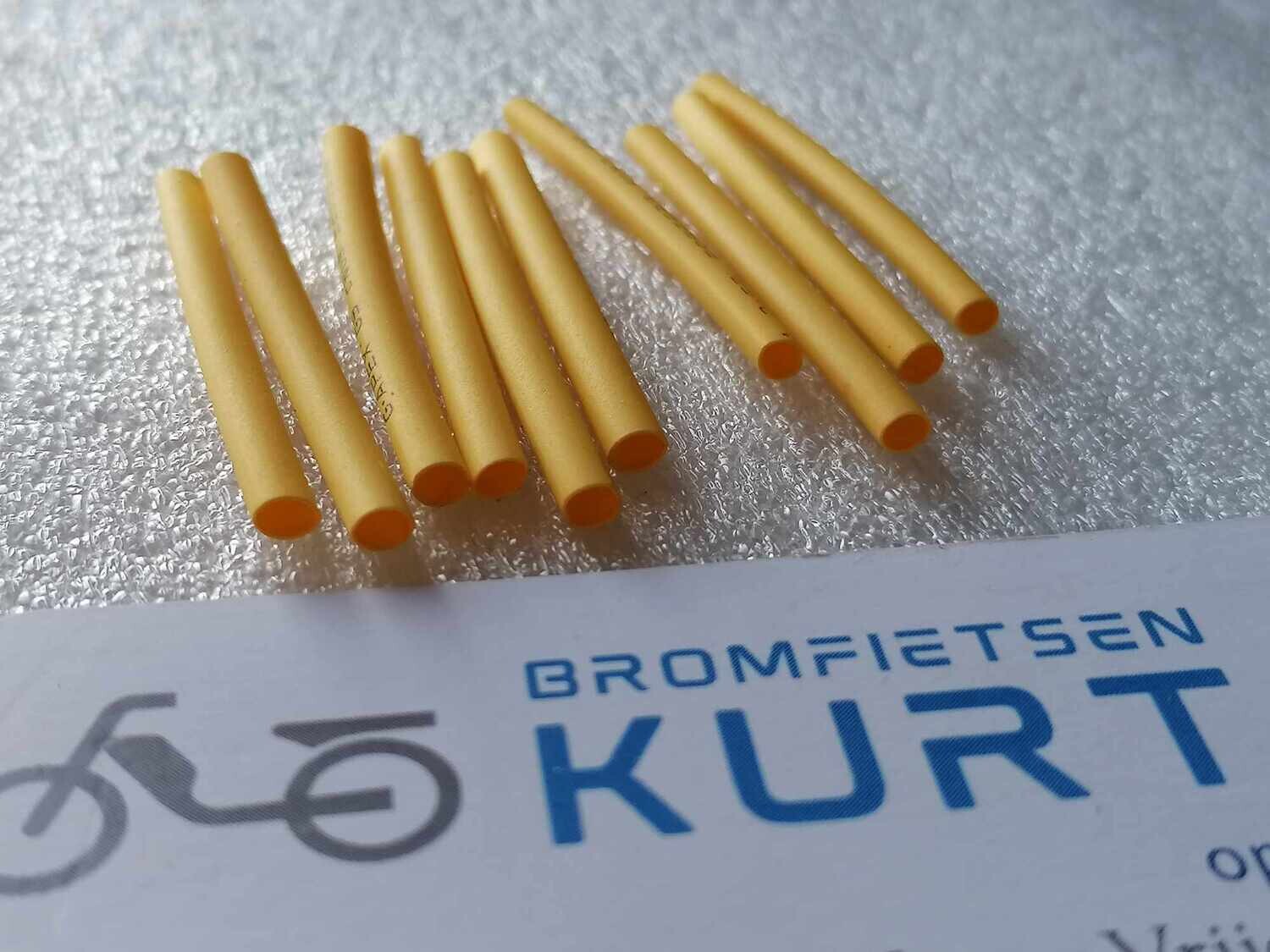 Krimpkous 2.0mmx40mm Geel (10st)