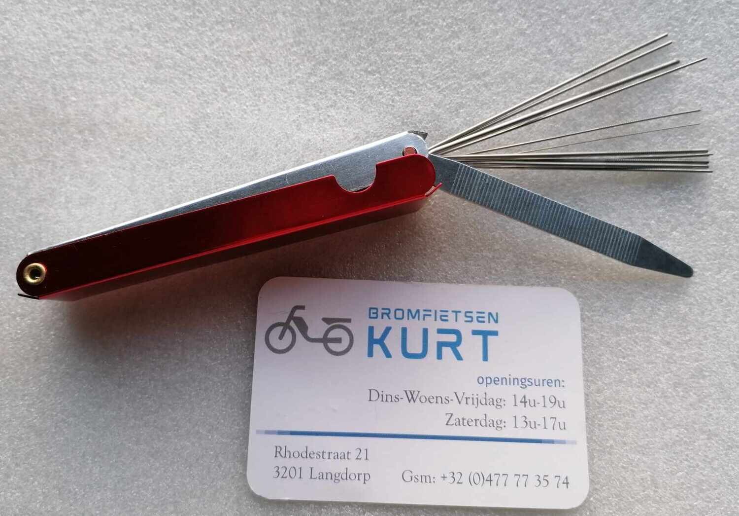 Vijlenset voor sproeiers te reinigen/verruimen (13-delig)