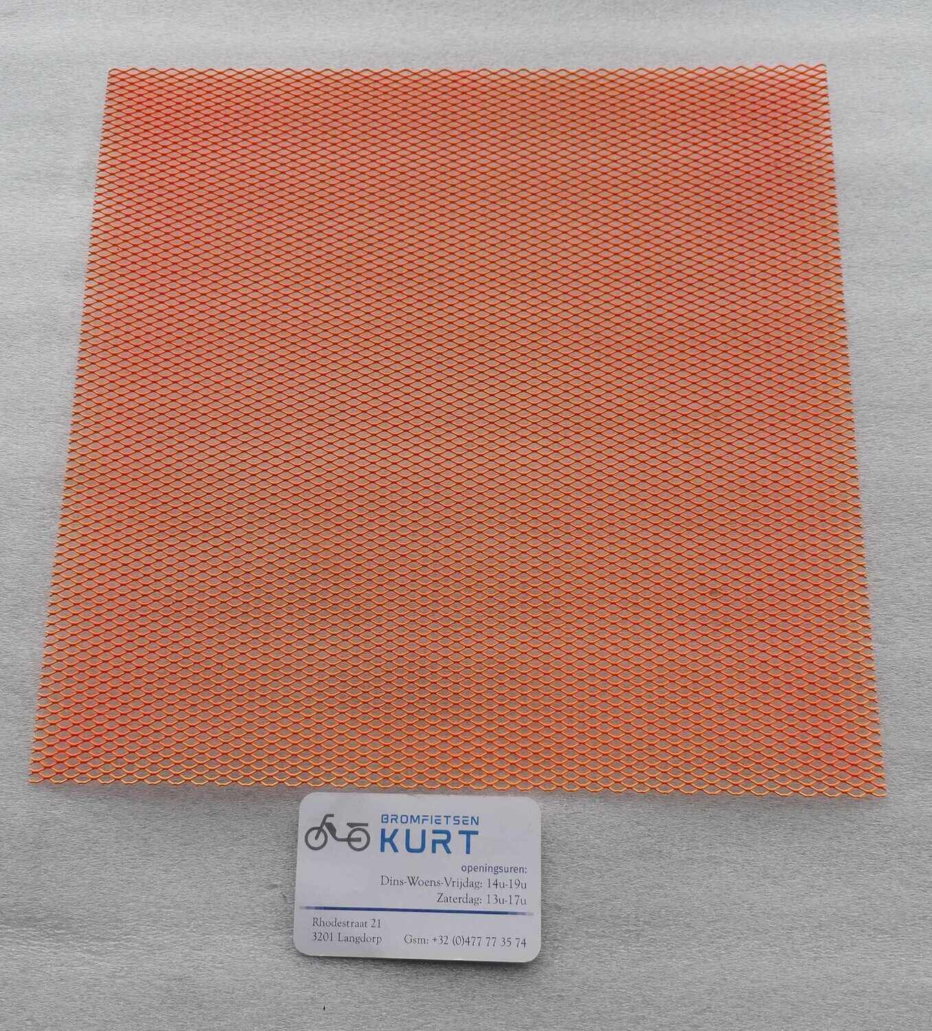 Gril rooster neon oranje 30X30