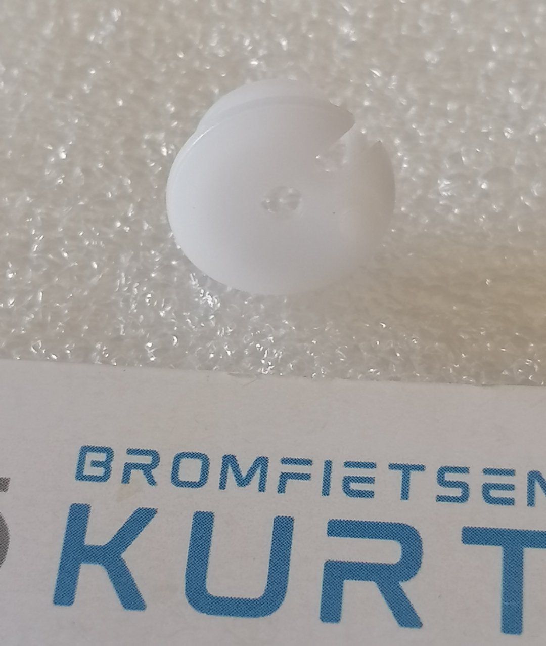 Borgplaatje gasschuifveer Dellorto