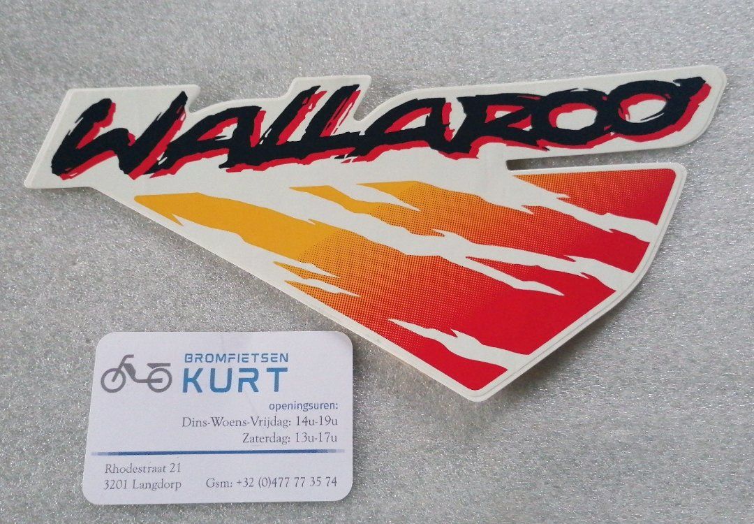 sticker wallaroo zijkap groot  rechts ( origineel)