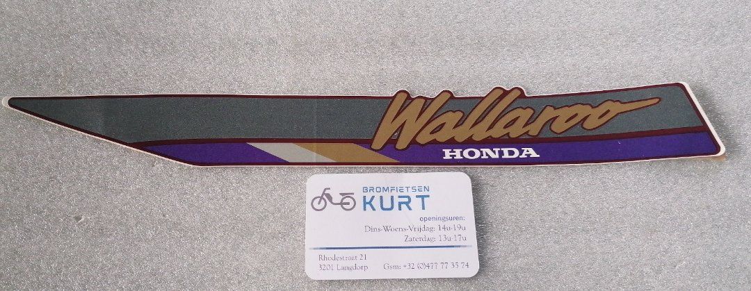 Sticker wallaroo zijkap groot rechts  ( origineel )