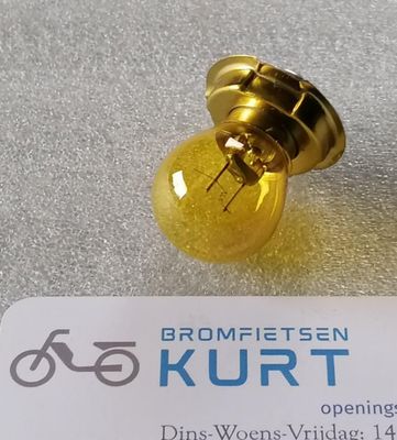 Lampje 12v/15w kraag  geel