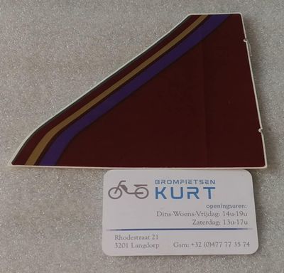 Sticker zijkap groot  links  (origineel) 019