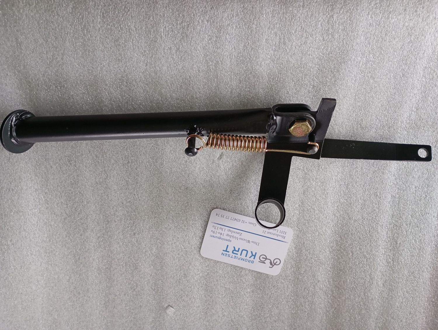 zijstandaard  zwart (schuine poot )