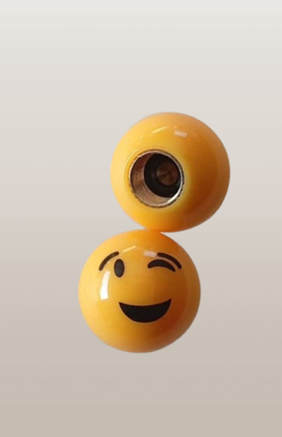 Ventieldopjes emoji (knipoog)