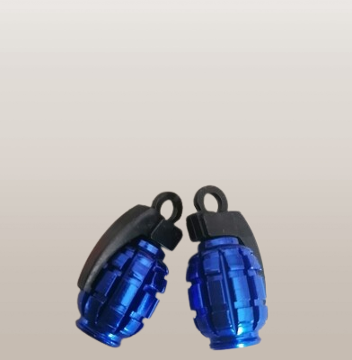 Ventieldopset granaat (blauw)