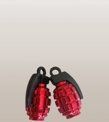 Ventieldopset granaat (rood)