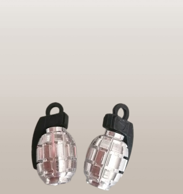 Ventieldopset granaat (zilver)