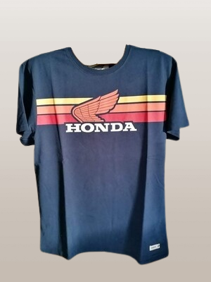 Honda Sunset marine blauw t-shirt