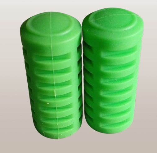 Rubbers voetsteun set (enkel rubbers) fluo groen