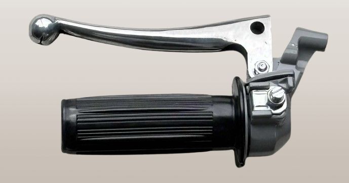 Gashendel grijs/zwart