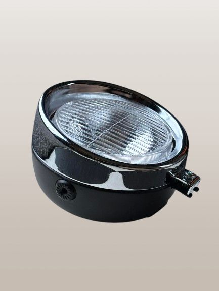 Koplamp rondzwart (classic)