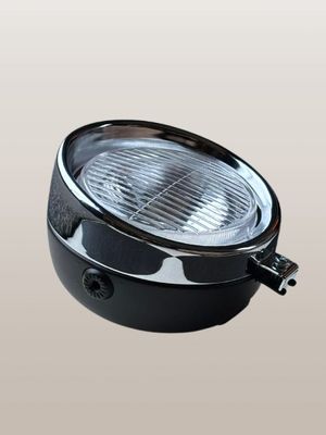 Koplamp rondzwart (classic)