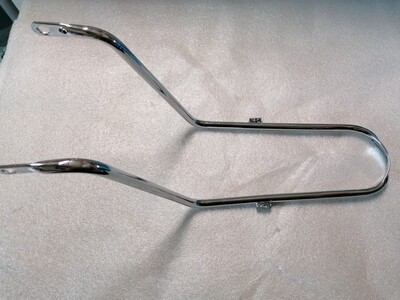 Mudguard bracket chrome with reflector mounting
