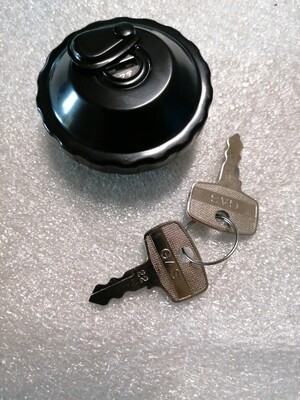 Black petrol cap with lock (2 keys)