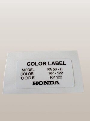 Color label rp 122