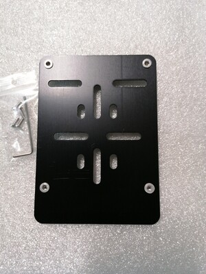 Support de plaque d'immatriculation en aluminium noir