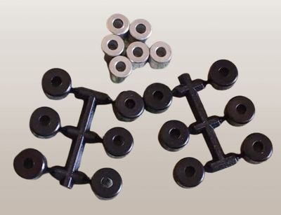 Rollenset polini voor 6 knik 7.5 gr
