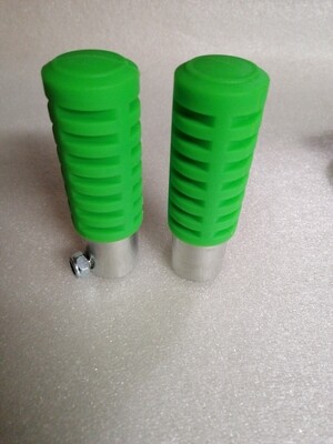 Footrests round green