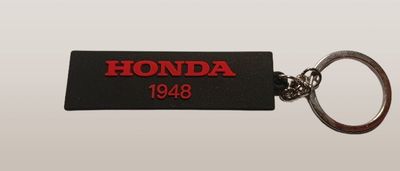 Sleutelhanger Honda Rubber (zwart/rood)