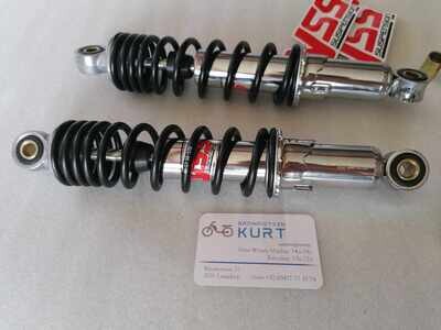 Shock absorber set 280mm YSS (chrome/black)