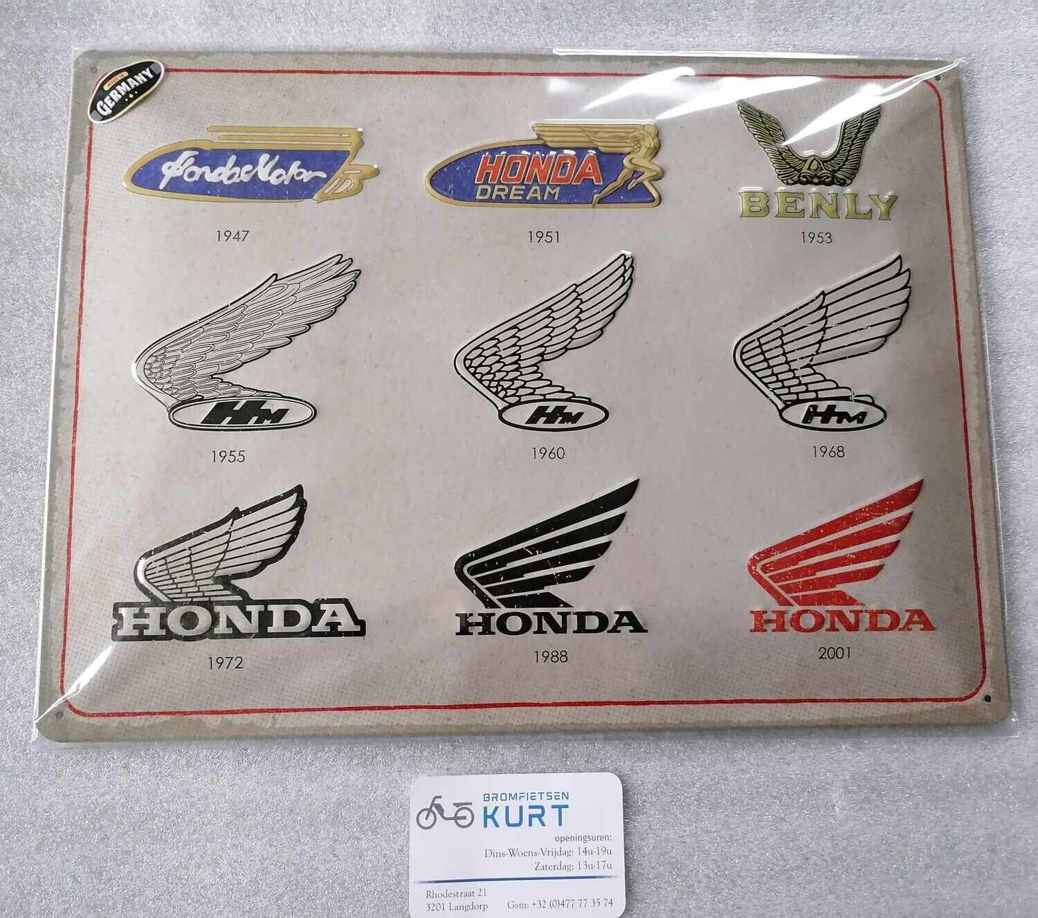 Honda Logos bord (40X30cm)