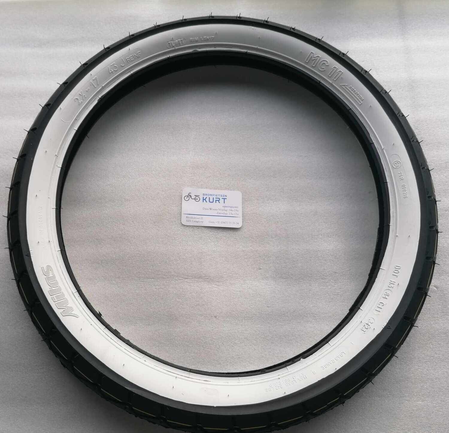 Buitenband MITAS 250/17 White wall MCII Buitenband MITAS 250/17 White wall MCII