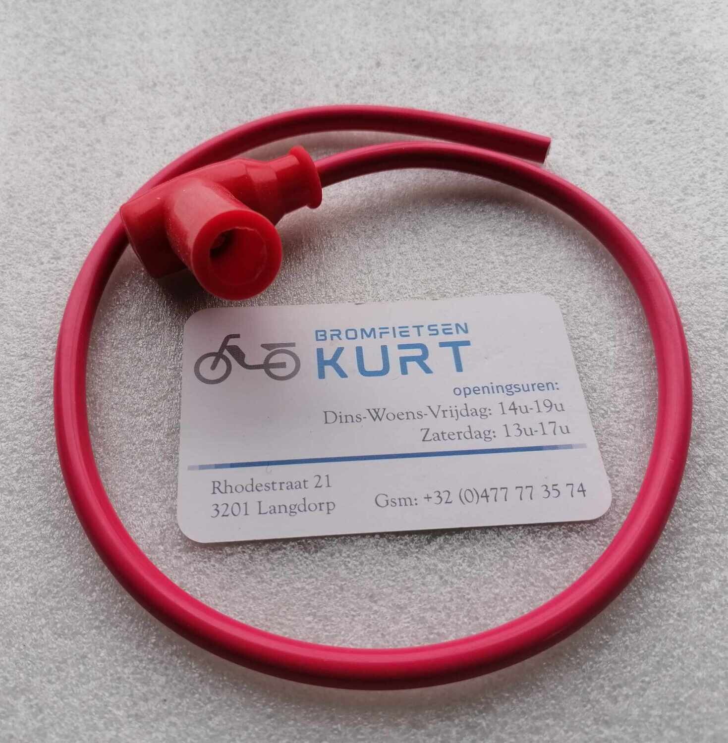 Bougiekop + kabel rood Bougiekop + kabel rood