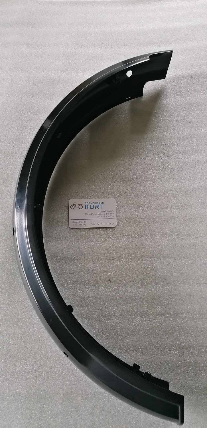 Achterspatbord lang model  zwart