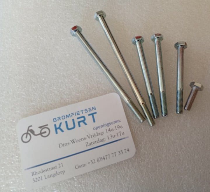 Bouten set cilindermontage