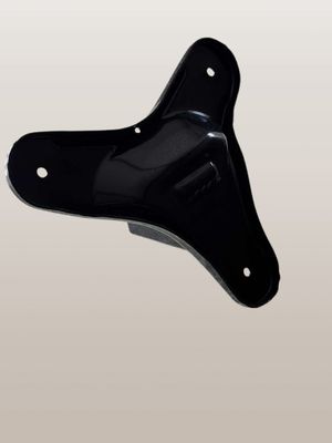 Zadelplaat (paddestoel model) zwart