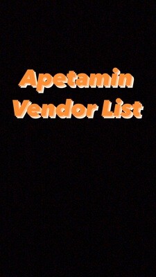 Apetamin Vendor List