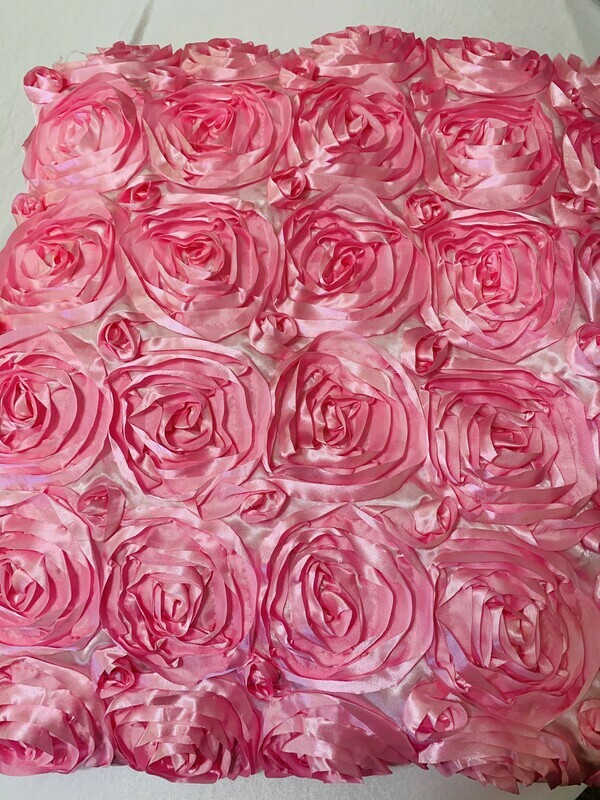 Pink Roses Cake Tablecloth