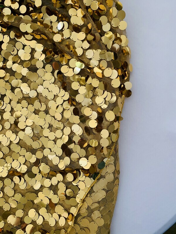 Gold Sequin Cake Tablecloth