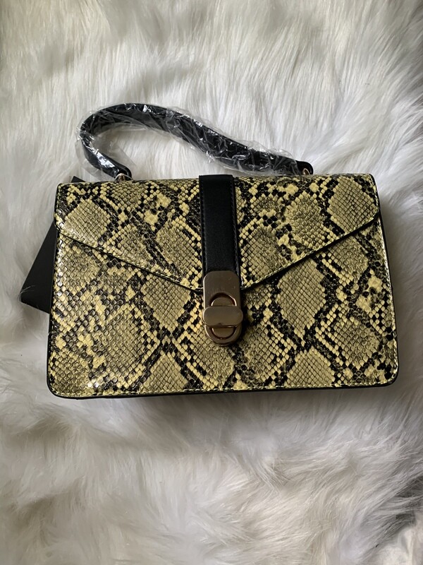 Neon Snake Crossbody Bag