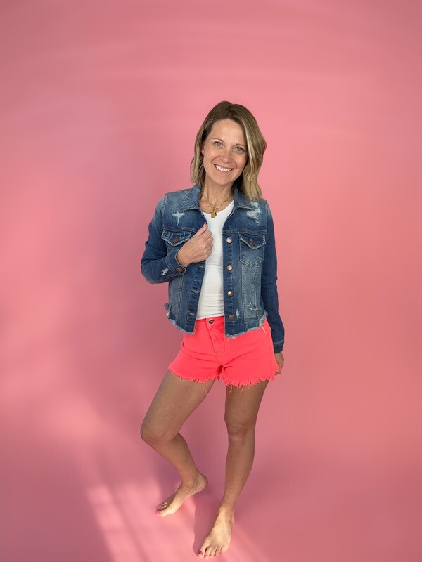 coral shorts