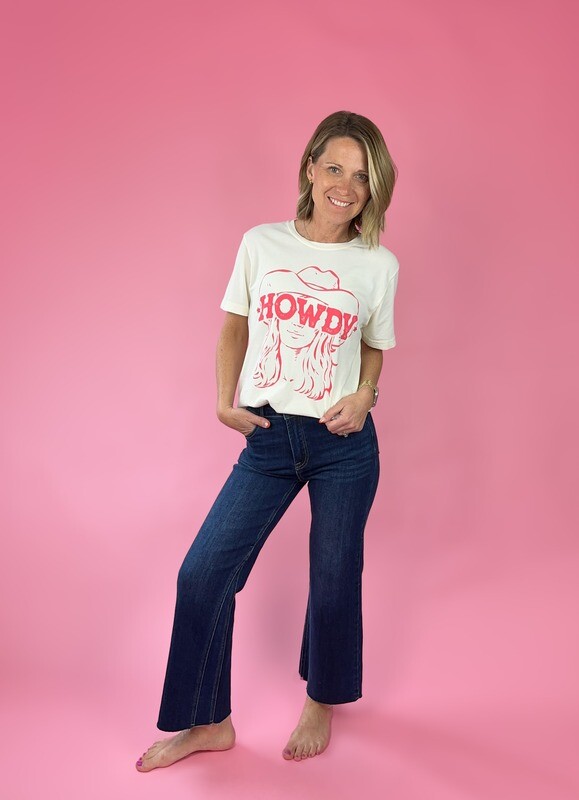 Howdy cowgirl tee