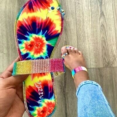 One toe multiple color Sandles