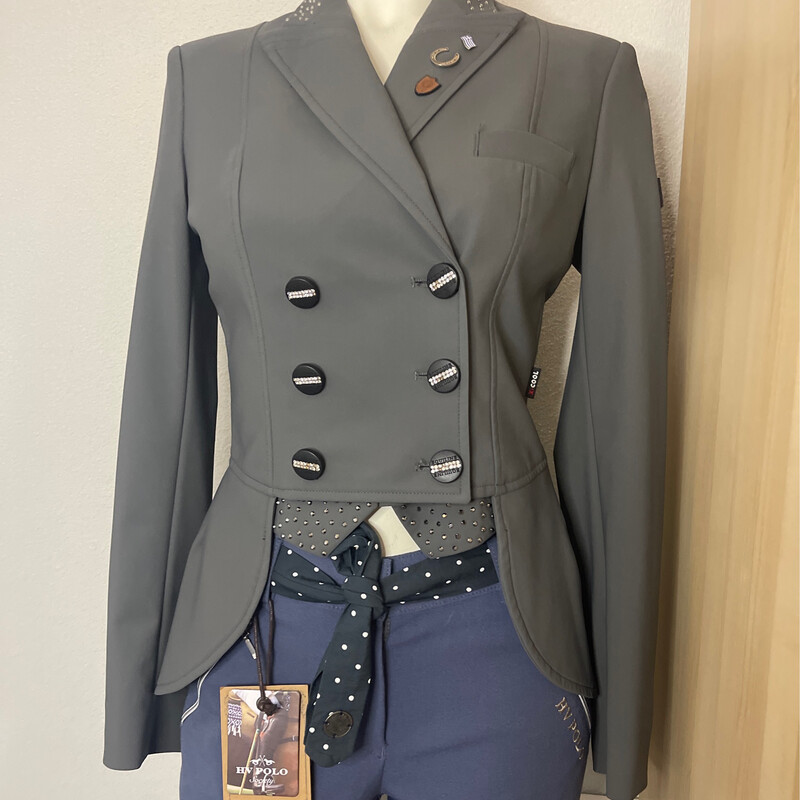 Equiline wedstrijdjasje x-cool Grijs 36 Equiline wedstrijdjasje x-cool Grijs 36