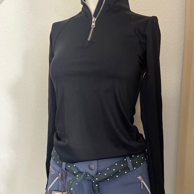 Khomani als Cavalier trainingsshirt zwart lange mouwen 152
