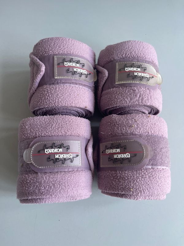 Eskadron bandages paars roze fleece