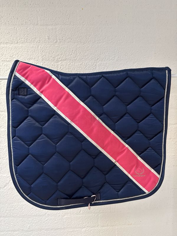 Horsegear dekje blauw roze Full dressuur Horsegear dekje blauw roze Full dressuur