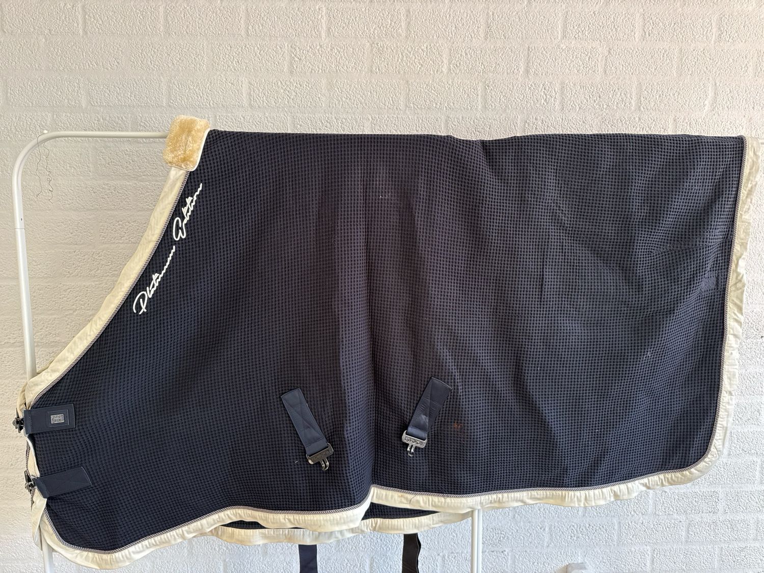 Eskadron Platinum deken donkerblauw 185 medium
