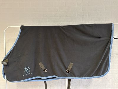 BR fleecedeken grijs blauw 185