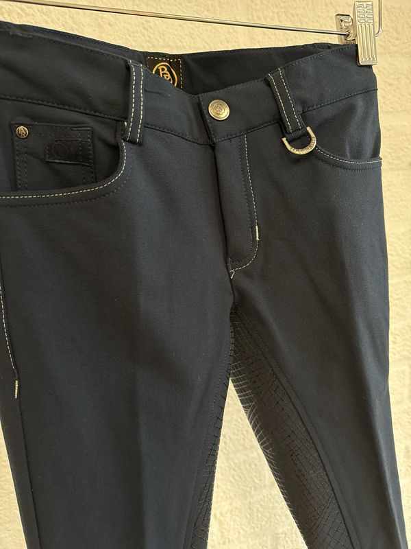 BR Milo rijbroek full grip blauw 152 BR Milo rijbroek full grip blauw 152