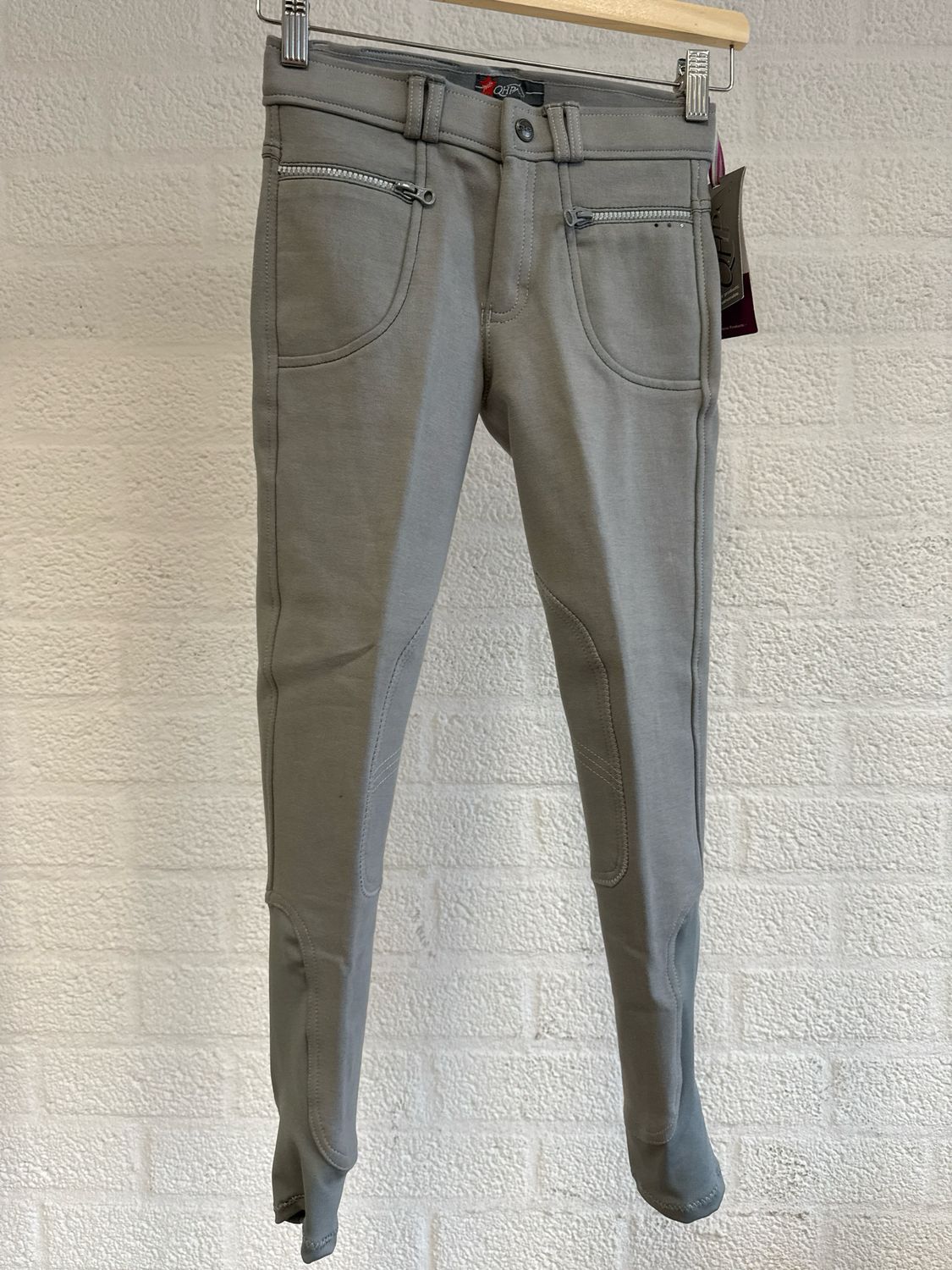 QHP Elvena rijbroek grijs 152